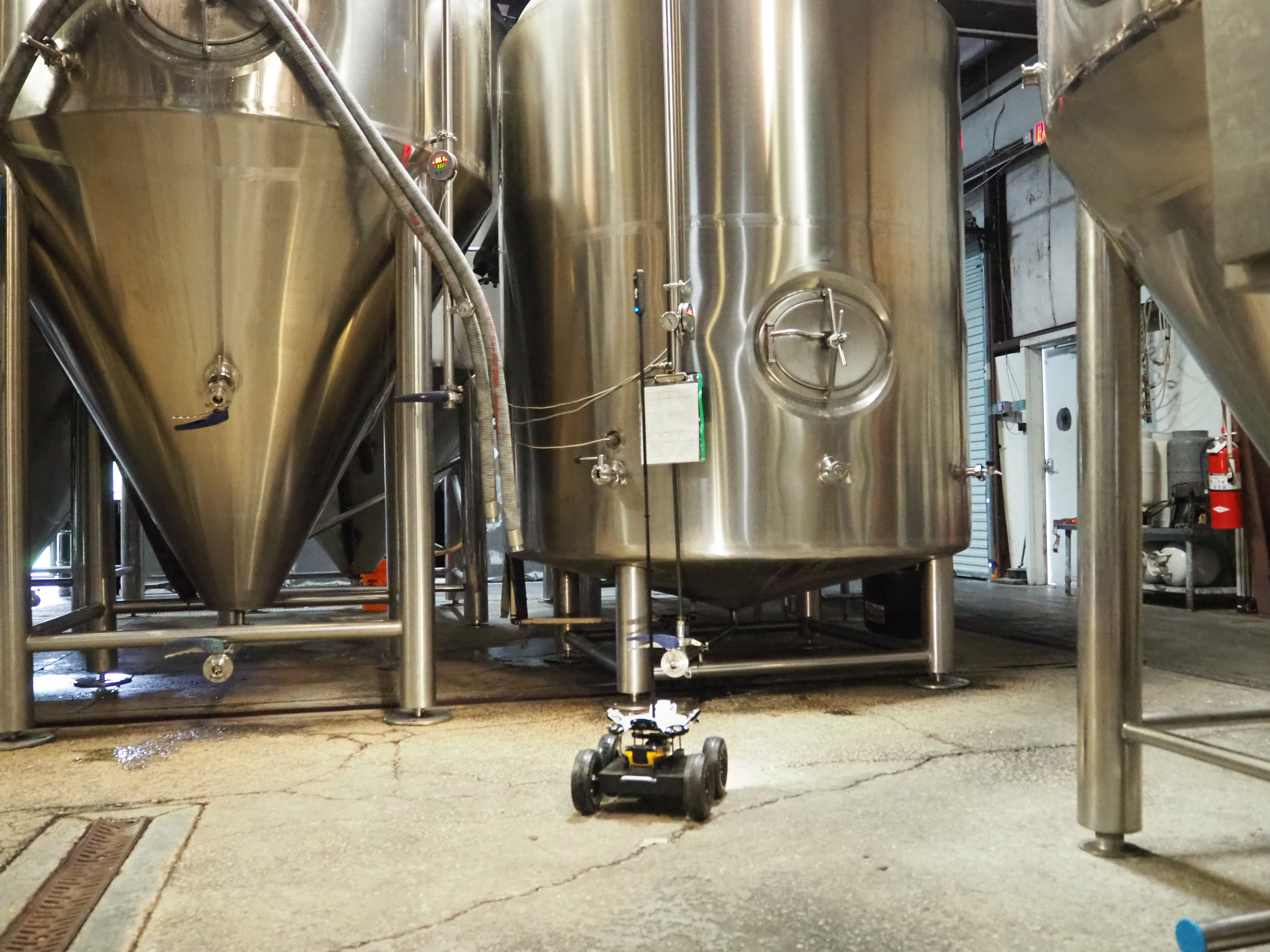 Security Robot in Warehouse