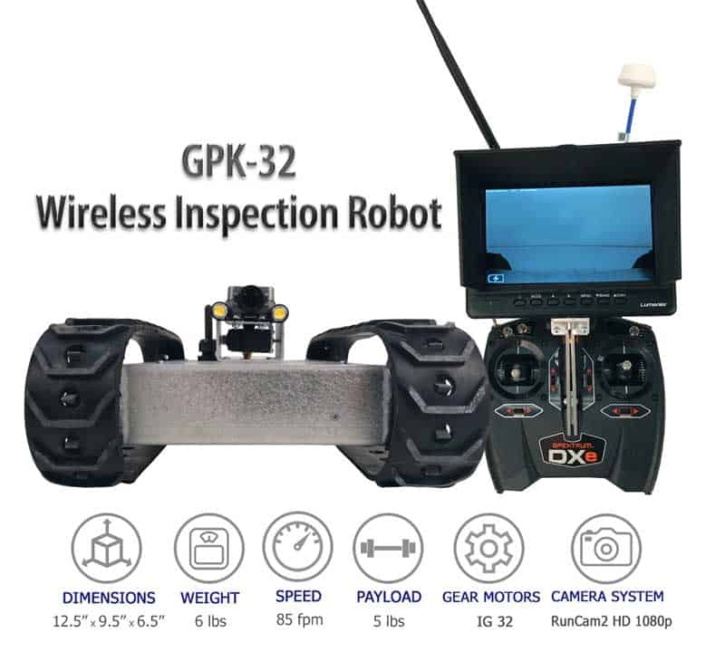 SuperDroid Robots GPK-32 Inspection Robot